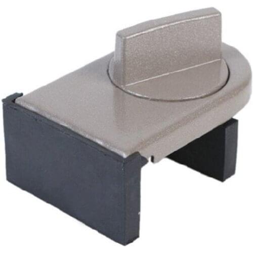 2Pcs Window Lock Sliding Sash Stopper Cabinet Position Limit Spacer Doors Security Anti-theft Lock Wedge With Rubber Cover