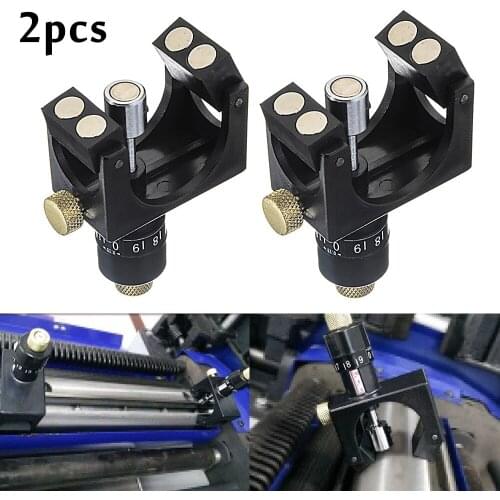 2Pcs Adjustment Wood Planer/Jointer Knife Setting Jig Magnetic Planer Blade Setting Jig Gauge Carpentry Woodworking Tools