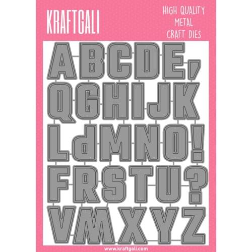 2021 AliliArts Metal Cutting Dies uppercase letter set diy Scrapbooking Photo Album Decorative Embossing PaperCard Crafts Die