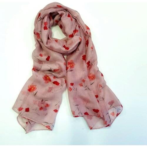 2021 Soft Small Flower Pattern Scarves Shawls Beautiful Beach Floral Scarf Wrap Hijab Free Shipping