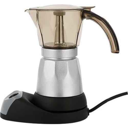 3cup /6cupl Portable Electric Coffee Machine Stainless Steel Espresso Mocha Coffee Maker Pot For Home Kitchen Tools EU Plug