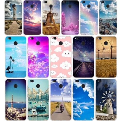 41SD clouds on blue sky Soft Silicone Tpu Cover phone Case for xiaomi redmi 4A 4X note 4 4x mi A1 A2 lite