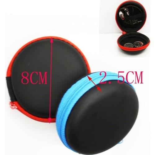 8*8*3.5 EVA Earphone Headphone Storage Mini Bag Hard Box Portable For Earphone Ear Pads Charger USB Drive Memory Card Case