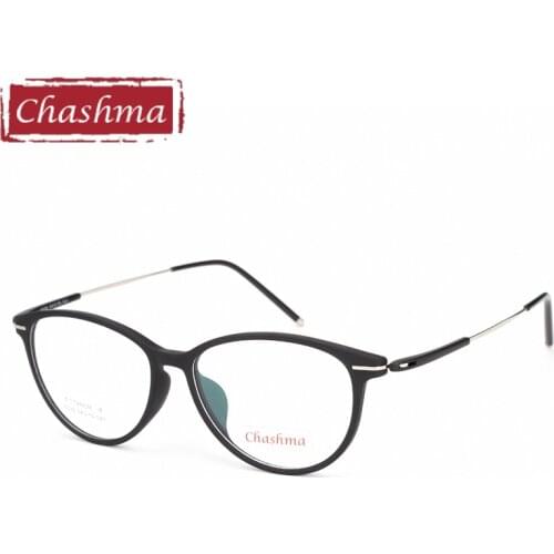Chashma Brand Designer Cat Eye Frame Ultra Light Eyewear Fashion TR90 Frames Female Optical Eyeglasses for Women