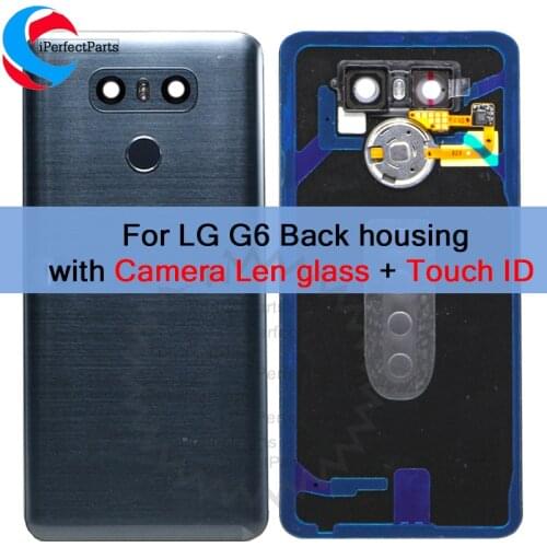 New Back Cover For LG G6 Back Glass Battery Cover LS993 US997 VS998 H870 H871 H872 H873 Rear Door Housing With Adhesive Sticker