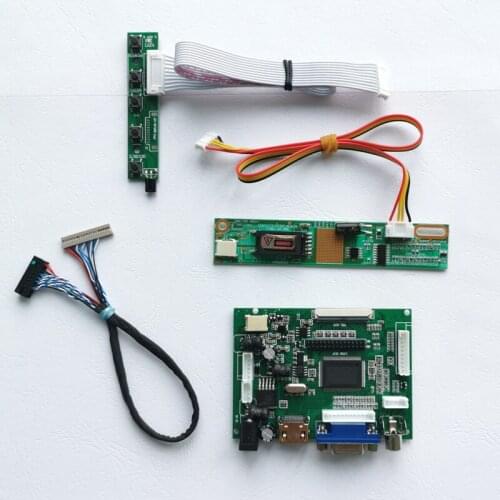 For N150X1/TM150XG 2AV+VGA+Keyboard 1CCFL notebook panel 15" LVDS 20Pin 1024*768 LCD display controller drive board DIY kit