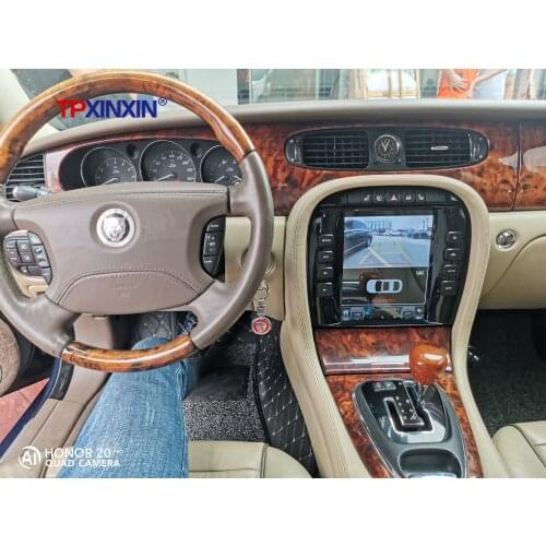 For Jaguar XJ 04-08 XJ Tesla Style Android 10.0 128GB GPS Navigation Auto Radio Stereo Tape Recorder Head Unit