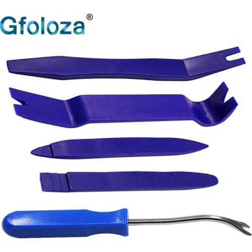 Gfoloza Car Repair Removal Tools Automobile Panel Dash Nail Puller Radio Audio Door Repairing Clip Trim Removal Pry Tool
