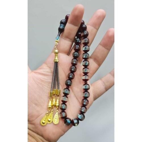 Islamic Tasbih Muslim Rosary Beads 33 Prayer Rosary For Men Bracelet For Men Accessory amber oltu amber stone Handmade Turkey