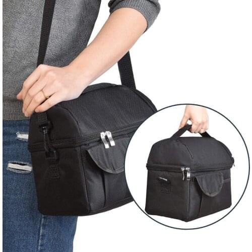 Faroot Insulated Lunch Box Tote Bag Portable Travel Holiday Camping Picnic Men Women Adult Hot Cold Food Thermal Cooler 8L