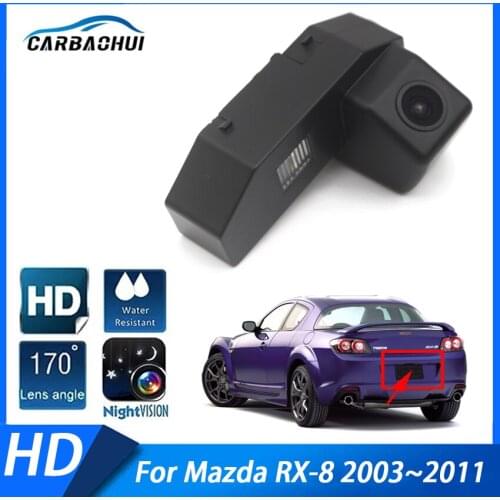 Rear View Reversing Camera Car Back up Camera HD CCD Night Vision For Mazda RX-8 2003 2004 2005 2006 2007 2008 2009 2010 2011