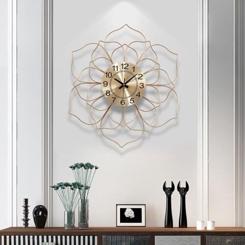 Creative Simple Wall Clock Digital Silent Movement Modern Design Wall Clock Luxury Art Relogio Parede Home Decoration 50WC