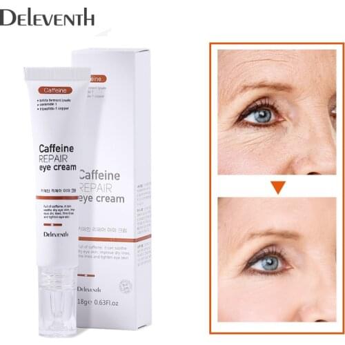 Caffeine Repair Eye Cream Remove Eye Bags Dark Circles Anti-Aging Anti-Wrinkle Whitening Moisturizing Firming Brighten Eye Care