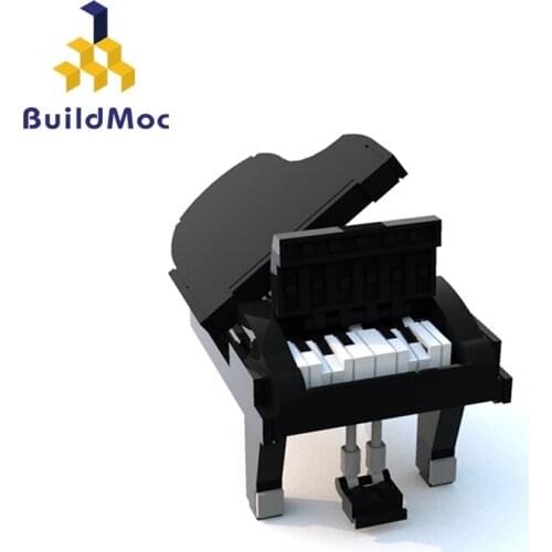Buildmoc Creator The Piano Drum Guitar moc bricks Musical instrument 13192 grand piano Building Blocks Toys for Children gifts