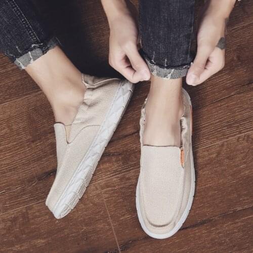 Man Shoes Casual Men Casual Shoes Man Fashion Genuine Leather Men Loafers For Solid White Knitting Leisure Spring Sneakers