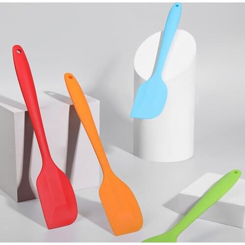 Multicolor Food Grade Non Stick Butter Cooking Cookie Pastry Scraper Cake Baking Spatula Silicone Spatula Silicone Spatula Set