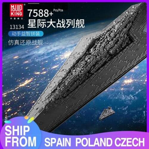 MOULD KING 13134 Star Plan Toys Execytor Super Star Destroyer Model Kit Building Blocks Bricks Compatible MOC-15881 Gifts