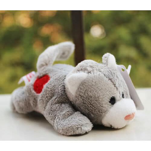 Home love animals Cute gray cat heart Refrigerator Sticker Fridge Magnet For Kids Message Holder Home Decor