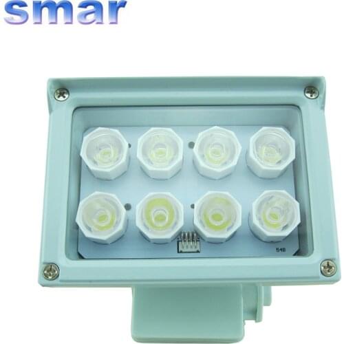 100% Brand New Night vision 8 LED Array White Illuminator Lamp 20-40m illuminating 12V 8W For Security CCTV Camera