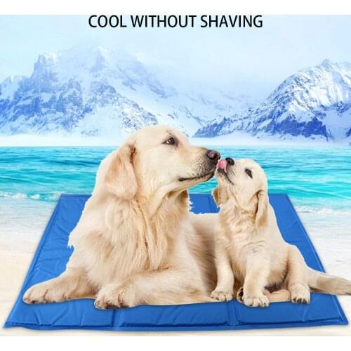 Dog Cooling Mat Large Size Summer Ice Pad Dogs Cat Blanket Sofa Breathable Pet Dog Bed Waterproof Washable Large Dogs Cat Mats
