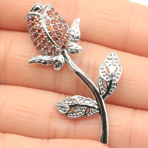 26x18mm Dazzling For Ladies Silver Pendant Created Aquamarine Purple Amethyst Bright Zircon Daily Wear Wholesale