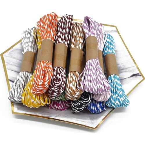 10M 14Colors DIY Twisted Paper Raffia Craft Favor Gift Wrapping Twine Rope Thread Scrapbooks Invitation Flower Decoration