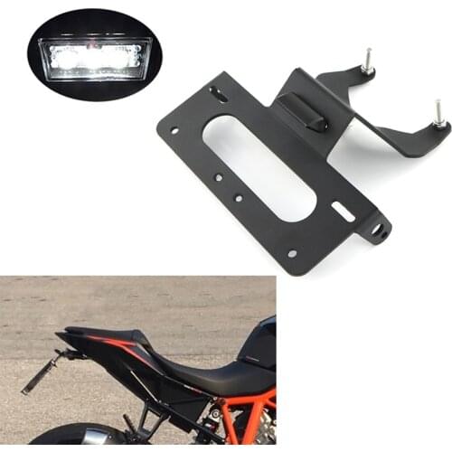 Fit For KTM DUKE R 1290 2014-2019 Rear Tail Tidy Fender Eliminator kit Registration Plate Holder Bracket Black