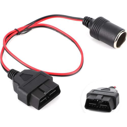 Cigarette Lighter Socket Power Adapter Connecter 1 to 2 Take the Line OBD2 Equipment