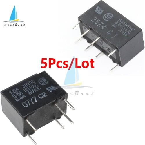 5Pcs/lot Relay Omron G5V-1-5V G5V-2-12V DC 5V 12V 6Pin 8Pin Mini Signal Relay For PCB