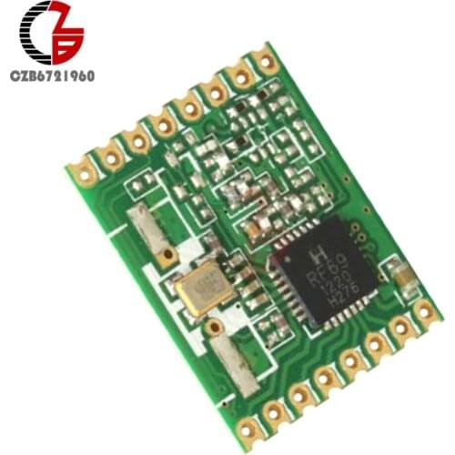 RFM69HW 433Mhz +RFM12B HopeRF Wireless Transceiver Module Automatic RF Sense AFC with Temperature Sensor for Remote/HM