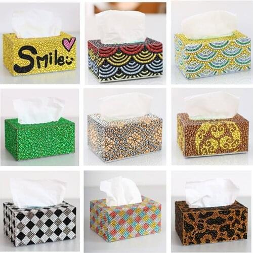 Special Shape 5D DIY Diamond painting Tissue box storage box jewelry box diamond Embroidery tissue Box Cross Stitch Home Decor