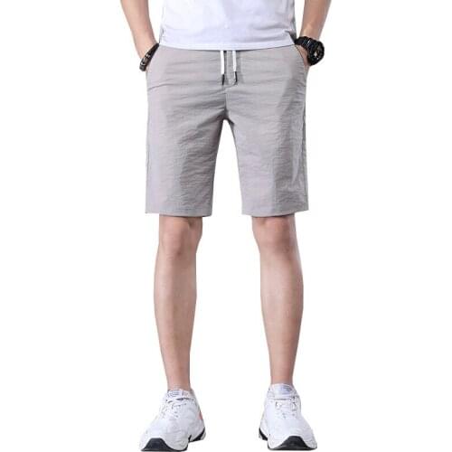 Shorts Men Clothing 2021 Casual Shorts for Men Running Sport Short Pants Drawstring Regular Knee Length with Pockets 38