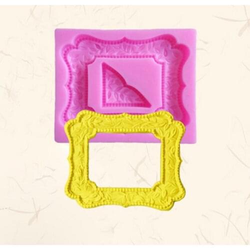 DIY Silicone Mold Fondant Cake Frame European Frame Silicone Mold Chocolate Cake Mold
