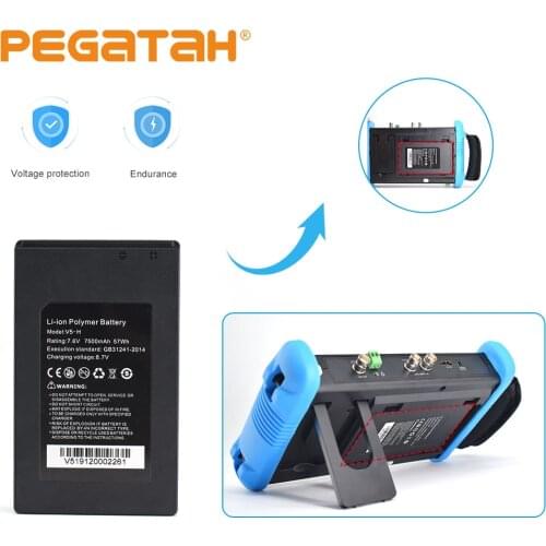 CCTV Tester camera tester 7.6V 7500mAh 57Wh battery Li-ion Polymer battery 9698 IP Analog camera CCTV HD camera monitor battery