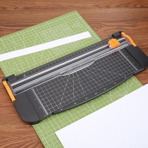 Precision A4 Paper Trimmer Plastic Photo Cutter with Pull-out Ruler Guillotine Office Trimmers Scrapbook Cutting Mat Machine