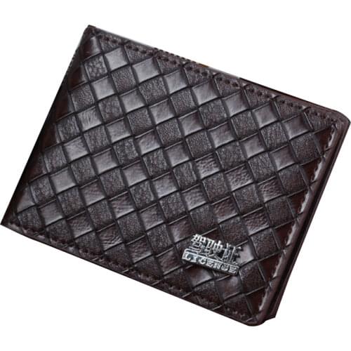 Ultra-Thin Driver License Cover Woven Pattern Card Holder Unisex Document Bag Pu Leather Business Pass Certificate Folder Wallet