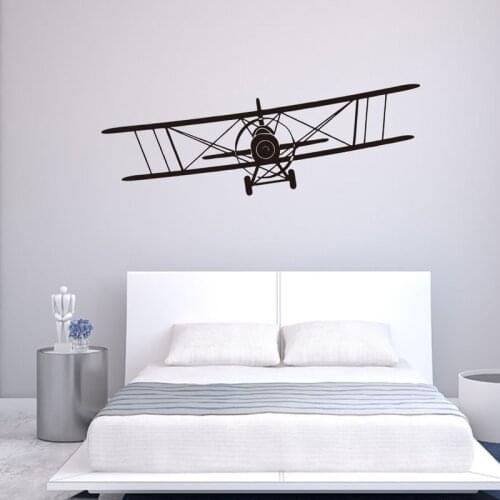 Glider carved wall stick children room plane wall stickers manufacturers selling wholesale KS492 personality