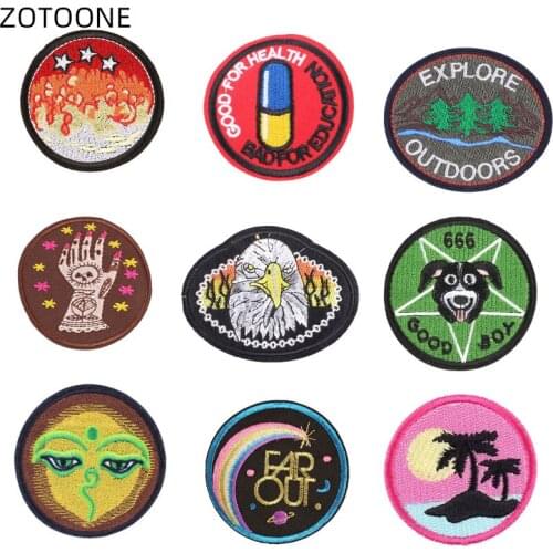 ZOTOONE Iron on Badge Sew on Patch for Clothes Jeans Embroidered animal Patches for Clothing DIY for Kids Fabric Applique G