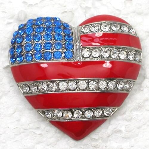 12pcs/lot Wholesale Fashion Brooch Rhinestone Enameling Heart Costume coat Pin brooches Jewelry Gift C101347