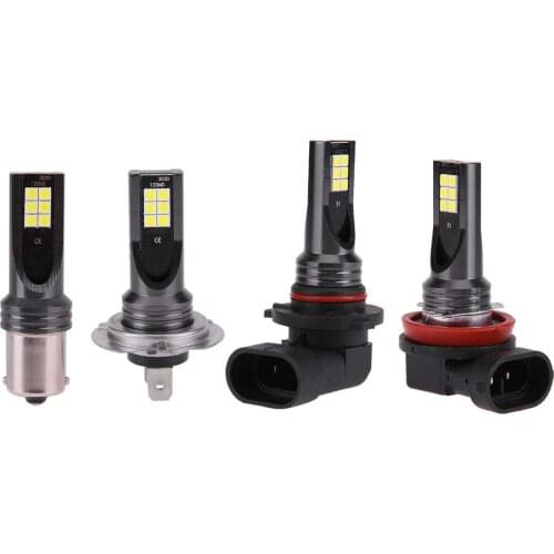 2PCS Automotive LED fog lamp H4 H7 H8 H11 3030 12 headlamp