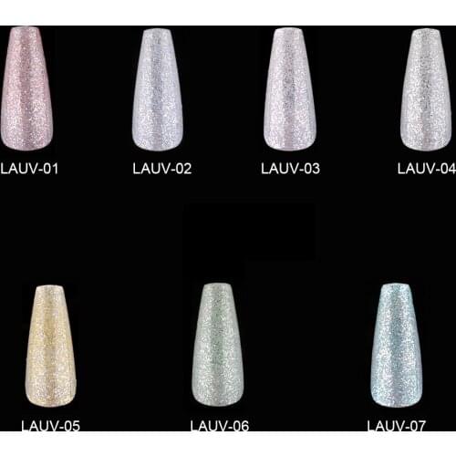 24 Pcs Aurora Nail Powder False Nail Tips Extension Long Ballet Matte Press On Fake Manicure Decoration Tool Nail Art Beauty
