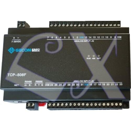 32AI analog 4-20mA 0-10VADC acquisition Ethernet IO module RS232 RS485 Modbus TCP UDP protocol