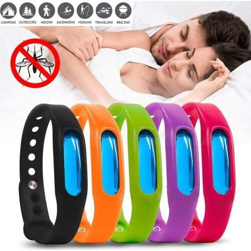 5pcs Mosquito Insect Repellent Bracelet Anti-mosquito Silicone Wrist Band