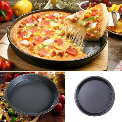 8-Inch Carbon Steel Non-stick Pizza Baking Pan Tray Plate Round Deep Dish Pizza Pan Tray Mould Bakeware Baking Tool Kitchen