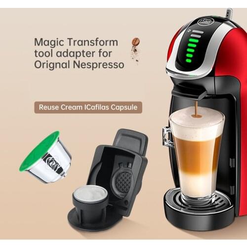 Capsule Adapter for Nespresso Coffee Capsule Convert Compatible with Dolce Gusto Reusable Coffee Machine Coffee Accessories