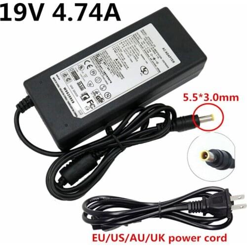 19V 4.74A DC 5.5*3.0mm AC Adaptor Power Adapter Charger Supply For Sumsung R540 R560 R453 R518 R18 R410 R25 Q45 X11