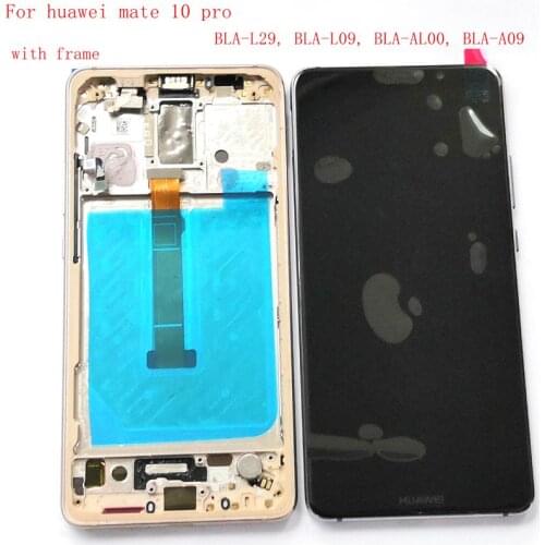 Amoled For Huawei Mate 10pro BLA-L09 BLA-L29 Lcd Screen Display+Touch Glass digitizer frame full Replacement mate 10 pro lcd