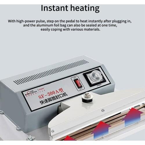 Fast Foot Sealing Machine Foot Laminator Plastic Heat Sealing Machine Commercial