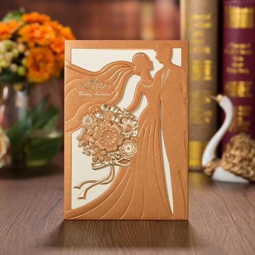Free shipping 1pcs Rustic Wedding Invitations Card Navy Blue Red White Laser Cut Bride Groom Greeting invites Envelopes marriage