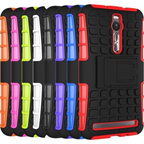 For Asus Zenfone 2 5.5'' Case Luxury Hybrid TPU Silicone + Hard Phone Case For ZE550ML ZE551ML Cover Back Case Skin Bag Capa